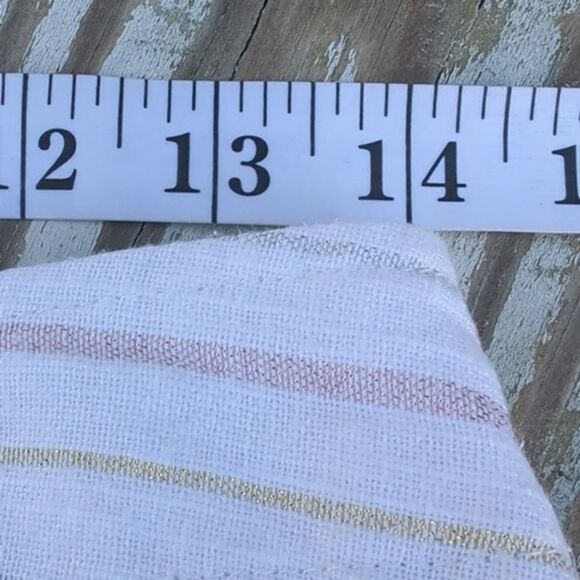 Anne Taylor Loft Women's A Line Skirt Cream Multicolor Stripes Like‎ new 4P - Picture 8 of 9